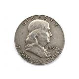 1958-D Franklin Half Dollar