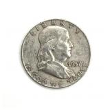 1957-D Franklin Half Dollar