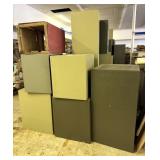 (11) plywood Display Boxes, Various Sizes