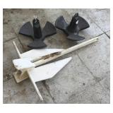 (3) Boat  Anchors