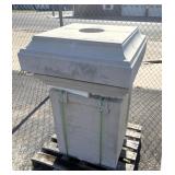 Concrete Fountain Base, (2) Pieces 15'x25'x37'