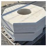 (2) Concrete Fountain Bases 36'x36'x8'