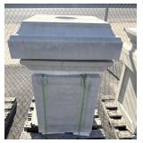 Concrete Fountain Base, (2) Pieces 25'x25'x37'