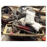 Pallet, Barbed Wire Fencing, Tools, Fence Stats &