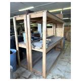 (2) Wooden Storage Shelves 96'x24'x72'