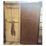 (2) Wooden Panel Doors 32'x79'