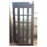 (2) 15 Glass Panel Doors , 32'x80' & 30'x79'