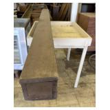 Wooden Box 5.5'x4.5'x99' & Wooden Table30'x38'x32'