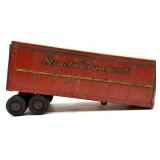 Vintage Metal Structo Transport Toy Trailer