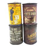 Vintage Grease Cans and Cleaner Can : Sani-Flush,