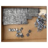 Vintage Metal Print Blocks 1" and Smaller