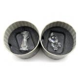 Swarovski Cat and Beagle Figures in Boxes 2" and