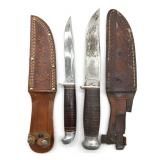 Craftsman Knife with Leather Sheath and Kinfolks