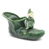 Vintage Pixie Sprite Elf Shoe Planter 5.5" x
