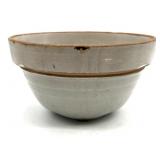 Antique Crock Bowl 8" x 4.25"