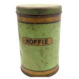 Vintage Dutch Koffie/Coffee Tin Canister 7"