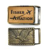 Fisher Aviation and Eagle Belt Buckles