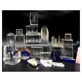 Souvenir Glass Paper Weights, Crystals, and More