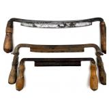(3) Primitive Draw Knives - largest blade is