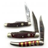 Vintage Boker and Western Pocket Knives 3" Blade