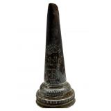 Vintage Gargoyle Mobiloil "E" Spout Lid 6.75"