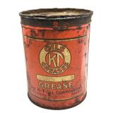 Vintage El Dorado, KS K-T Oil Co Grease Can 7.5"
