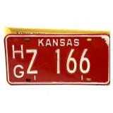 NOS 1974 Kansas License Plate with Original
