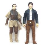 1980 Star Wars Han Solo and 1983 Princess Leia