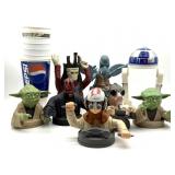 Star Wars Cup Topper Figures and Cups