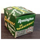 (500) Rnds. .22 LR, Remington Thunderbolt