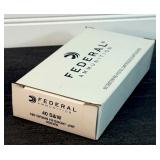 (50) Rnds 40 S&W, Federal 180 Gr. JHP