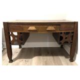 Antique Library Desk 46' x 26.5' x 29'