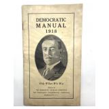 Antique 1918 Democratic Manual Pamphlet 7.75' x