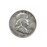 1958-D Franklin Half Dollar