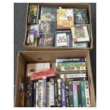 VHS Tapes, DVDs, CDs, and Cassette Tapes