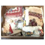 Vintage Tea Towels and More Linens- Box is