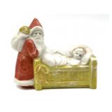 Vintage Santa Claus Bisque Figure 3" x 2.5"