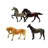 (4) Vintage 1975-76 Miniature Breyer Horses 3.5"