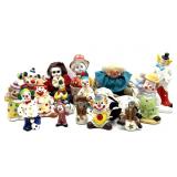 Ceramic and More Clown Figures 7.5"