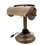 Vintage Desk Lamp 10.5"- powered on when
