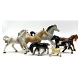 Vintage Ceramic Horse Figures 5.75" Tall and