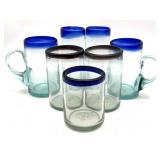 Blown Glass Cups 6" Tall and Smaller