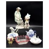Ethan Allen Girl with Dog Figure 7.5", Dog