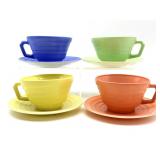 Vintage Hazel Atlas Moderntone Glass Cups and