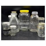 Vintage Lipton Sun Tea Jar and More Jars 10" Tall