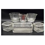 Vintage Glass Measuring Cups and Vintage Glass