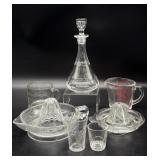 Vintage Glass Measuring Cups, Juicers, Curet and