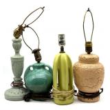 Vintage Ceramic Table Lamps 21" Tall and Smaller