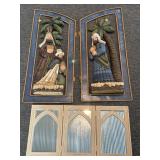 Nativity Scene Panels and Mirror Panels - each