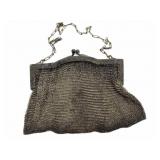 Antique Metal Mesh Handbag 8" x 5.5"